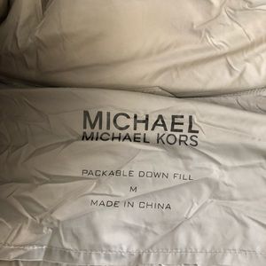 MK lightweight grey puffer jacket size M